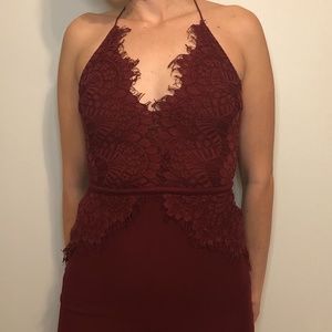 Windsor Dress Formal Burgundy Sz M